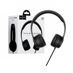 Auriculares Graceful Charm Hoco W21 con Cabo a Micrófono Control de Un Botón 1,2 m 3,5 mm Negro Auriculares Graceful Charm Hoco W21 con Cabo a Micrófono Control de Un Botón 1,2 m 3,5 mm Negro